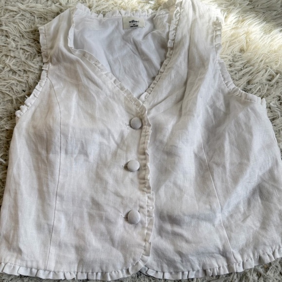 Aritzia Wilfred Citrus Linen Blouse - Picture 3 of 10